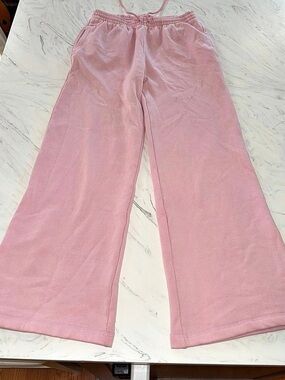 Victoria'Small Secret PINK Wide Leg Pants in Pink Size medium NWT
